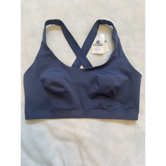 b.tempt’d b.active Sport Cup Bra In Vintage Indigo Sz Lg New - Picture 3 of 4